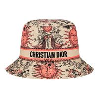 DIOR Cotton Bucket Hats Women's Beige