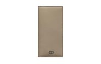 DIOR Grained Calfskin Upright Long Card Holder Wallet Men's Green