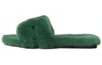 HERMES Oran Sandal Vert Anglais Sherling