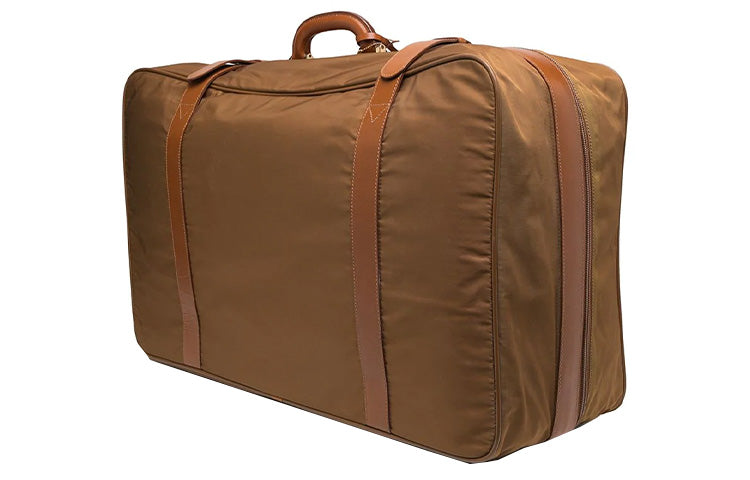 PRADA Artificial Leather Handbags Travel Bags Unisex Brown