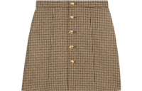 CELINE Casual Short Skirts Women's Yellow
