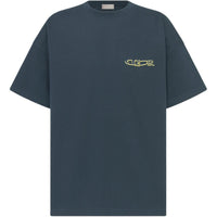 DIOR Lewis Hamilton Collaboration Series T-Shirts Men Marine Blue