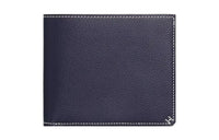 HERMES Evercolor Calfskin Wallet Women's 2Z Bleu Nuit Midnight Blue