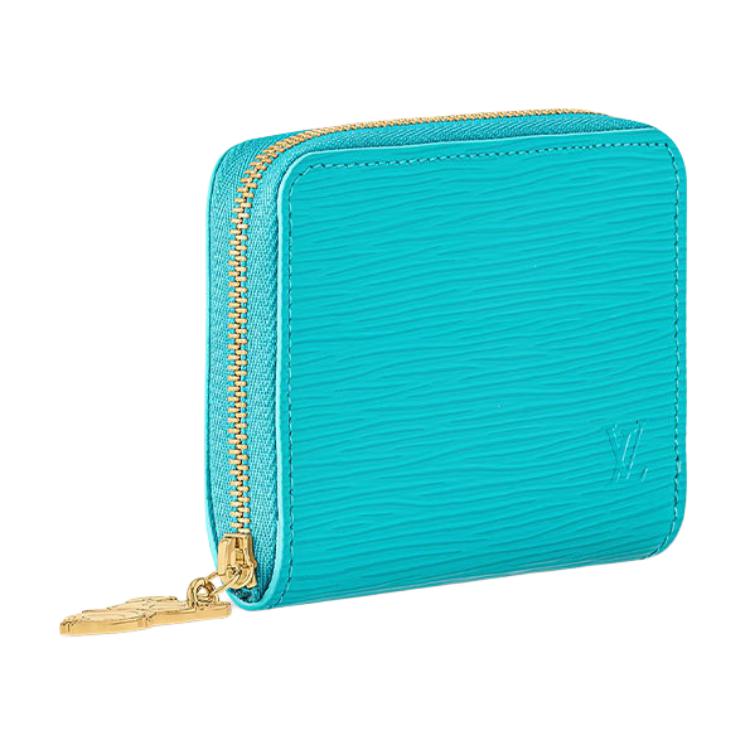 LOUIS VUITTON Takashi Murakami Village Co-Financing ZippyCOIN Cow Leather Coin Purse Women's Light Blue