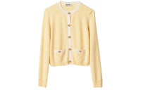 MIU MIU SS23 Knitwear Women's Cream Yellow