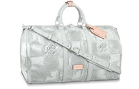 LOUIS VUITTON Keepall Bandouliere 50 Light Grey