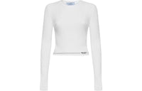 PRADA SS22 Slim Fit Sweater Women's White