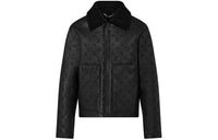 LOUIS VUITTON Shearling Embossed Monogram Jacket