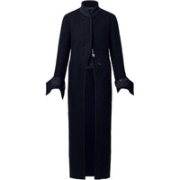 LOUIS VUITTON High Neck Riding Coat Coats Women's Black