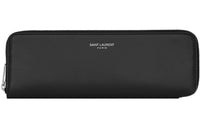SAINT LAURENT Cow Leather Pen Pouch Storage Bag Men's Black