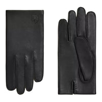 HERMES Lambskin Gloves Men's Black