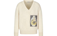 DIOR V Neck Knitted Jumper