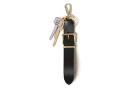 MIU MIU Logo engraved Leather Keyring
