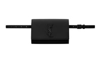 SAINT LAURENT KATE Calfskin Fanny Pack Women's Black