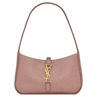 SAINT LAURENT Lambskin Shoulder Bag Handbag Shoulder Bag Mini Women's Raspberry Color