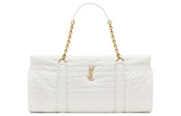 SAINT LAURENT Virgin Wool Handbag Women's Ivory