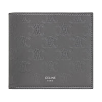 CELINE Calfskin Wallet Unisex Anthracite