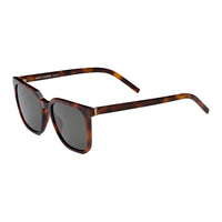 SAINT LAURENT Acetate Nylon Square Sunglasses Unisex Brown