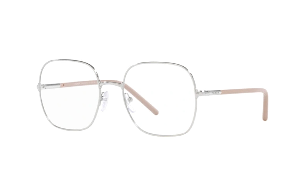 PRADA Alloy Square Eyeglass Frames Women's Beige