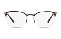 PRADA Metal Oval Eyeglass Frames Men's Black