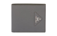 PRADA Leather Wallet Men's Gray