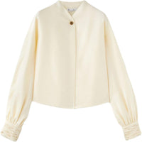 Loro Piana FW24 Shirt Women's White Pepper