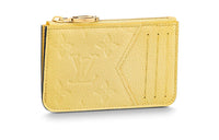 LOUIS VUITTON Cow Leather Card Holder Women's Yellow