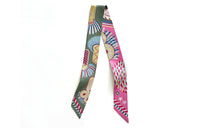 HERMES 2021 2024 Epaulettes De Gala Silk Twilly Scarf Scarves