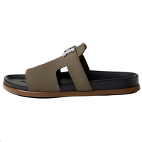 HERMES Slide Slippers Men's Green