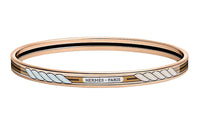 HERMES Gold-Plated Bangles Unisex Brown