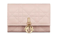 DIOR Lambskin Wallet Extra Small Women's Light Pink