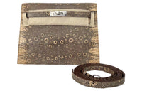 HERMES Kelly Danse Lizard Skin Crossbody Bag, Shoulder Bag Women's