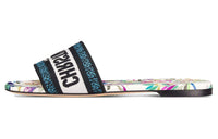 DIOR Dway Slide Slippers Women's White
