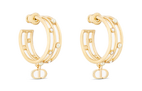 DIOR Metal Earrings Women's Gold