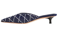 LOUIS VUITTON Stellar Slip-Resistant Slide Slippers Women's Blue White