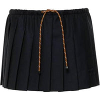 MIU MIU FW24 Casual Short Skirts Women's Black