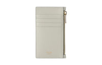 CELINE Leather Card Holder Women's White