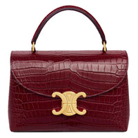 CELINE Teen Nino Bag In Porosus Crocodile