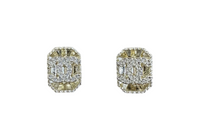CHANEL Metal Stud Earrings Women's Gold