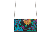 SAINT LAURENT Cow Leather Shoulder Bag, Crossbody Bag Women's Black/Multicolor