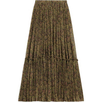 SAINT LAURENT Casual Long Skirt Women's Khaki