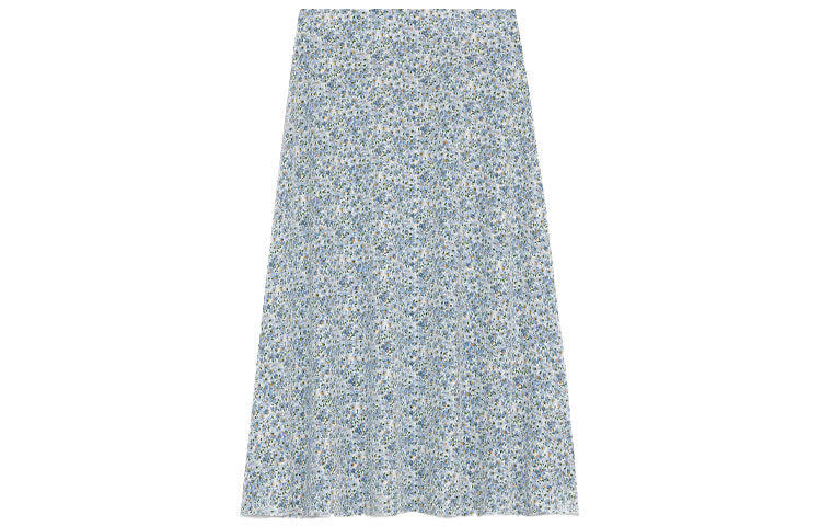 CELINE Casual Long Skirts Women's Blue