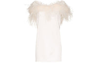 SAINT LAURENT Sleeveless Dress Women's White
