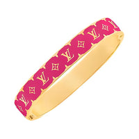 LOUIS VUITTON Metal Bangles Unisex Rose Red