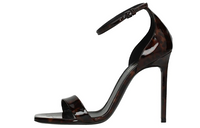 SAINT LAURENT Amber Strap Sandals Women's Brown