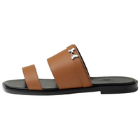 HERMES Slide Slippers Men's Brown