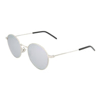 SAINT LAURENT Acetate Round Sunglasses Men's Silver