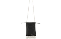 MIU MIU Lambskin Shoulder Bag Crossbody Bag Women's Black