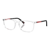 PRADA Rubber Injection Rectangular Eyeglass Frames Men's White