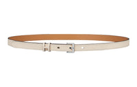 HERMES Avant-Garde White Buckle Epsom Calfskin Belt Women's White Width: 1.5cm